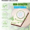 Natural Plant Based Scrub Sponge 12 Pack, Palm Fiber Scrubbing Sponge