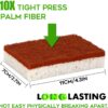Natural Plant Based Scrub Sponge 12 Pack, Palm Fiber Scrubbing Sponge
