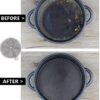 TOPULORS 316 Stainless Steel Cast Iron Skillet Cleaner 7 Inch