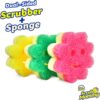 Scrub Daddy Sponge Set - Scrub Mommy Power Flower Dual, Multi-Surface 3 ct