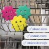 Scrub Daddy Sponge Set - Scrub Mommy Power Flower Dual, Multi-Surface 3 ct
