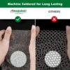 Amagabeli 10”x10” Cast Iron Cleaner Mesh Premium 316 Stainless Steel Small Rings
