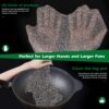Amagabeli 10”x10” Cast Iron Cleaner Mesh Premium 316 Stainless Steel Small Rings