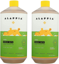 Alaffia Kids Bubble Bath, Coconut Chamomile 32 FZ (Pack of 2)