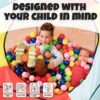 Click N' Play Ball Pit Balls for Kids, Plastic Refill Balls, 200 Pack