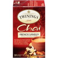 Twinings of London French Vanilla Black Chai Tea, 20 Count, Pack of 6