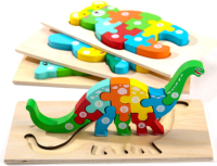 Montessori Mama Wooden Toddler Puzzles for Kids Ages 2-4 | Montessori Toys