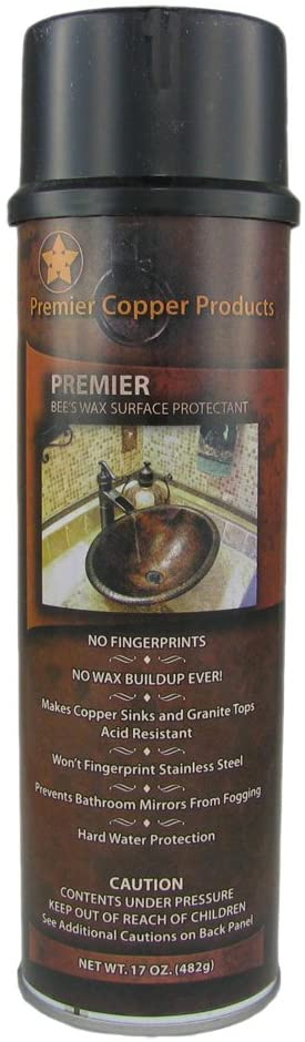 Copper Sink Wax Protectant