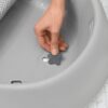 Skip Hop Baby Bath Tub, 3-Stage Smart Sling Tub, Moby, Grey