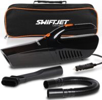SwiftJet Car Vacuum Cleaner - New Model - High Powered 5 KPA Suction Handheld Automotive Vacuum - 12V DC 120 Watt - 14.5" Cord - aspiradora para carro