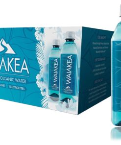 Waiakea Hawaiian Volcanic Water, Naturally Alkaline, 405.6 Fl Oz (Pack of 24)