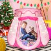 ZUOSEN Pop Up Princess Tent with Star Lights