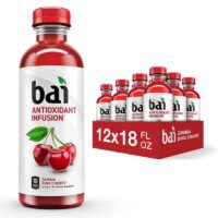 Bai, Zambia Bing Cherry, Antioxidant Infused, 18 Ounce Bottles, 12 Count