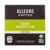 Allegro Coffee, Coffee Breakfast Blend Pods Organic 18 Count, 6.9 Ounce