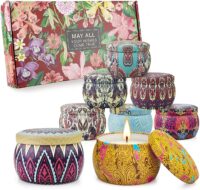 Scented Candles, Valentines Day Gifts for Her, 8 Pack Scented Candle Gift Set