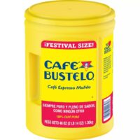 Café Bustelo Festival Size Dark Roast Ground Coffee, Espresso (46 Ounce)