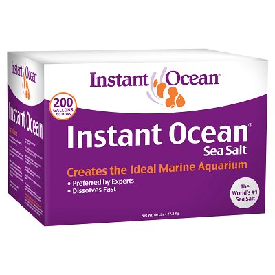 Instant Ocean Sea Salt 200 Gallons, for Marine Aquariums, Fast Dissolving