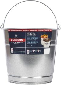 Behrens Galvanized Steel Utility Pail, 12 Quart