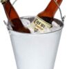 Juvale Galvanized Metal Ice Bucket Pails, 7 Inch, 3 Pack Juvale Galvanized Metal Ice Bucket Pails, 7 Inch, 3 Pack