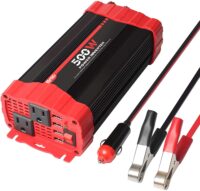 BYGD 500W Car Power Inverter DC 12V to 110V AC Converter Dual Outlets with 3.1A 4 USB Ports Car Charger Adapter