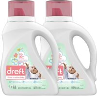 Baby Liquid Laundry Detergent Soap, Natural for Newborn, or Infant, HE, 64 Total Loads