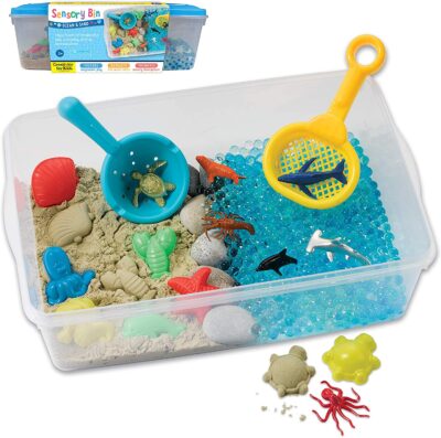 Creativity for Kids Sensory Bin Ocean and Sand