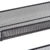 EKNITEY Spice Rack Organizer for Countertop, 2 Tier Bathroom Shelf, Black