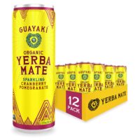 Guayaki Yerba Mate, Organic Sparkling Clean Energy Drink,12 Ounce Cans (Pack of 12)