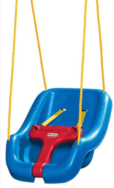 Little Tikes 2-in-1 Snug 'n Secure Blue Swing With Adjustable Strap