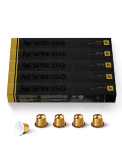 Nespresso Capsules OriginalLine, Volluto Decaffeinato Mild Roast Coffee, 50 Ct