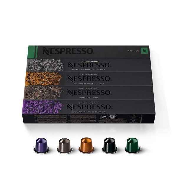 Nespresso Capsules OriginalLine Ispirazione Best Seller Variety Pack 50 Count Brews 1.35oz Discounttoday