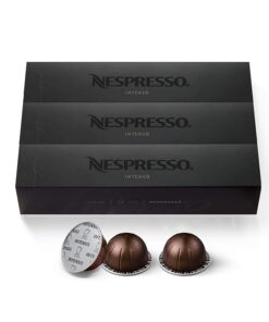 Nespresso Capsules VertuoLine, Intenso, Dark Roast Coffee, 30 Count