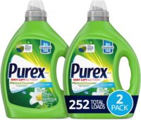 Purex Liquid Laundry Detergent, Natural Elements Linen & Lilies, 2X Concentrated, 2 Count