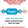 Royal Canin Shih Tzu Puppy Breed Specific Dry Dog Food, 2.5 lb. bag