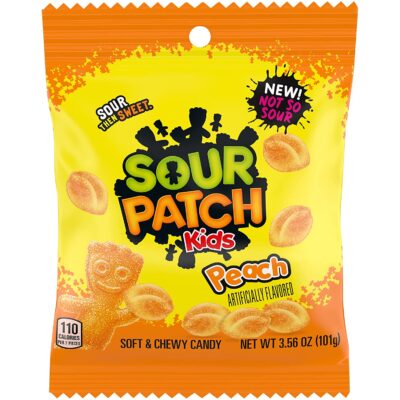 SOUR PATCH KIDS Peach Soft and Chewy Candy,