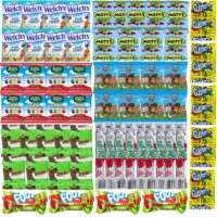 Assorted Candy Variety Pack - Bulk Fruit Snacks for Kids - Halloween Candy Includes Gushers, Fruit Roll Up, Fruit By the Foot, Welch's, Mott's, Scooby Doo, Black Forest and Paw Patrol (60 Count)