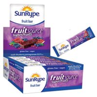 SunRype Fruit Bar, Apple + Blueberry Pomegranate Fruitsource (Case of 25 Bars)