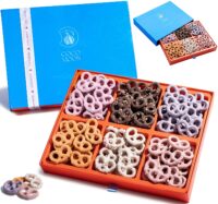 COCO MOON Chocolate Covered Pretzels Gift Basket- Chocolate Gift Basket