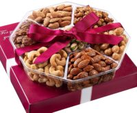 Nut Haven Holiday Nuts Gift Basket - Fresh Sweet & Salty Dry Roasted Gourmet Nuts Gift Basket
