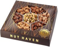 Nut Haven Holiday Nuts Gift Basket - Extra Large 2LB - Great Gift for Valentines Day