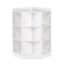 RiverRidge Home 6-Cubby, 3-Shelf Corner Cabinet in White
