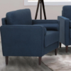 Lifestyle Solutions Lillith Mid Century Modern Chair in Navy Blue Lifestyle Solutions Lillith Mid Century Modern Chair in Navy Blue