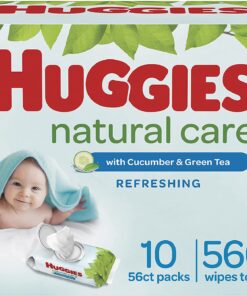 HUGGIES, Baby Wipes, Huggies Natural Care Refreshing Baby Diaper Wipes