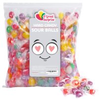 A Great Surprise, Hard Candy – Sour Hard Candy – Washburn Sour Balls - Old Fashioned Candy - Sour Fruit Balls Assorted Candy – Bulk Candy – 4 Pounds