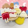ARELUX 17.7'' Funny Toast Sliced Bread Pillow,Bread Shape Plush Hugging Pillow