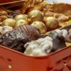 BONNIE AND POP Chocolate and Nut Gift Basket for Easter, Mother's Day, Men, Women