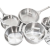 True Induction Tigourmet 10-Piece Stainless Steel Cookware Set