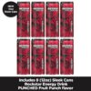 Rockstar Energy Drink, Punched, 12oz Sleek Cans (8 Pack) Rockstar Energy Drink, Punched, 12oz Sleek Cans (8 Pack)