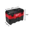 Milwaukee 0880-20 M18 18-Volt 2 Gal. Lithium-Ion Cordless Wet/Dry Vacuum (Tool-Only)