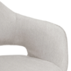 Glamour Home Adel Modern Beige Arm Chair Dining Chair with Beech Legs (Set of 2)